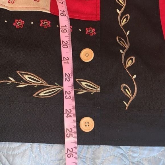 Women's Drapers & Damons Large Button Up Beaded Jacket - Picture 12 of 12